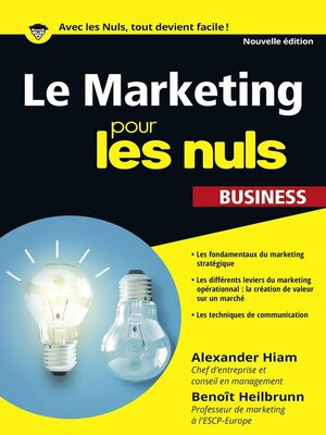 cover image of Le Marketing pour les Nuls poche business